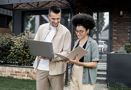 HOA Managers in their computers