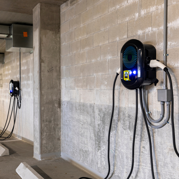 tx ev charging stations in high-rise garage