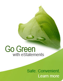 Image with a leaf linking to estatements
